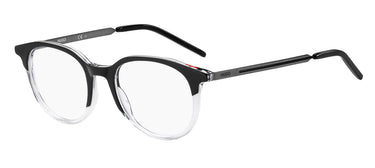 Premium Men Hugo Eyeglasses: HG 1126 - Black Grey - SpecSMART Eye Clinic (Diagonal View)